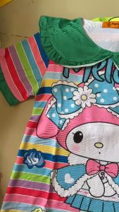 22-42kg Cần Thơ- Bộ thun lạnh 3D tay ngắn quần dài cổ bâu sen siêu cưng 276