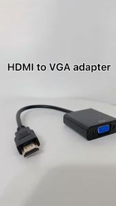For HDMI to VGA Adapter Gold Plated 1080P Full HD Male to Female HDTV HDMI-Compatible to VGA Cable for Monitor/Projectors/Laptop