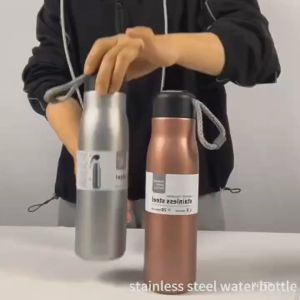 THERMOS TALI PENDEK 500ML TERMOS VACUM STAINLESS STEEL 304 TAHAN PANAS DAN DINGIN KODE 537-1