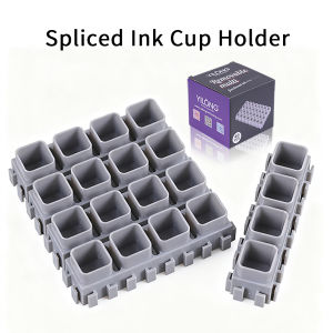 YILONG 40PCS Spliced Ink Cup Holder ABS Plastic Material Creative Spliced ​​Ink Cup Holder with Base Tattoo Tool Accessories
