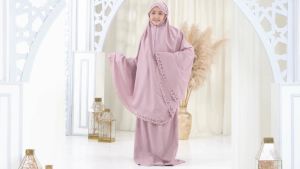 PUSAT MUKENA INDONESIA - MUKENA TANGGUNG 2IN1 KATUN CUTTING LASER ORINA