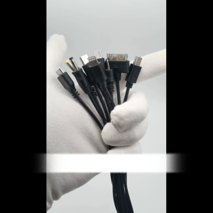 10 in 1 Multi Pin USB Charger Cable Universal for Smartphone Charging Data Sync Office Car Use