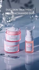 Skintific Glowing Set MSH Niacinamide Moist Gel 30g & 10% Niacinamide Serum 20ml