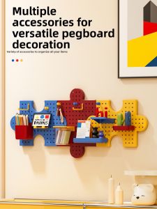 Wall-mounted No-drilling Hole Pegboard Storage Rack