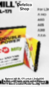 Baterai HP Lenovo A319 A390 A356 A368 A60 A65 Batre BL171 BL 171 BL-171 AD688G Batrai Andromax G Li37150L DOUBLE POWER