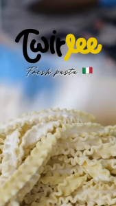 Twirlee Fresh Pasta Mafalde/Campanelle (Freshly made with flour from Italy) 2x120g