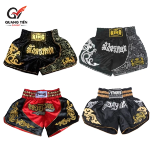 Quần Muay Thái Short Thêu Họa Tiết Thời Trang Cho Nam Và Nữ