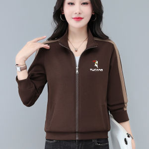TUCANO Brand Womens Casual Zipper Cardigan Sweatshirt Jacket Thin Spring Autumn New Style Upper Apparel Comfortable Polyester Cotton Blend