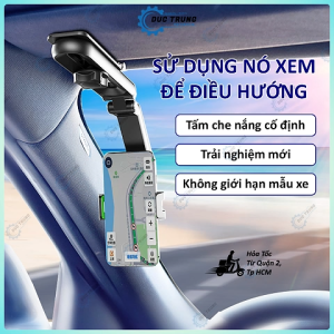 Giá đỡ điện thoại gắn tấm che nắng 360 độ cho xe hơi - 851