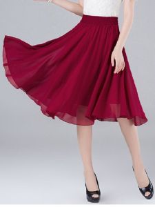 Spring Summer New Style Maxi A-Line Skirt Midi Short Dance Skirts Flowy Gauze High Waist Womens Business Casual Skirts
