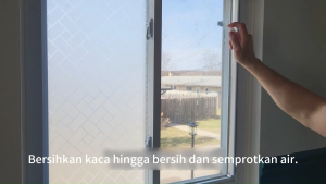 Stiker Kaca Jendela Rumah Kantor Sandblast Untuk Privasi​​ Lebar 45 cm× Panjang 1 m