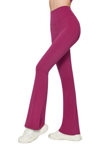 OzalCtree กางเกงขาม้าโยคะผู้หญิงลายพีชบั้นท้ายเอวสูงกางเกงยืดเลกกิ้งขากว้างสำหรับออกกำลังกายและเสื้อผ้าลำลอง