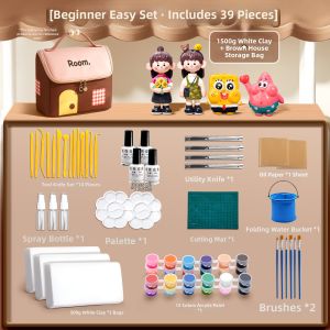 MINGZHUO | DIY Kids Crafting Set Modeling Clay No Bake