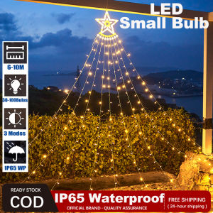 【Christmas lights】 Solar christmas lights outdoor waterproof solar powered thick line 12Meter 100L LED Garden light Holiday Wedding Party Decoration On Sale New Year Christmas Decoration