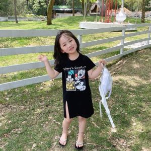 [PRINCESS KESLI] 1-9 Tahun Dress Mickbel Mickey Mouse kaos anak anak perempuan baju anak perempuan lucu