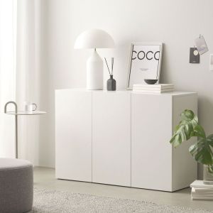 【📍Surabaya】 Kabinet Minimalis Pintu Kabinet Susun Kayu Lemari Pakaian Kecil Rak Serbaguna Buffet TV