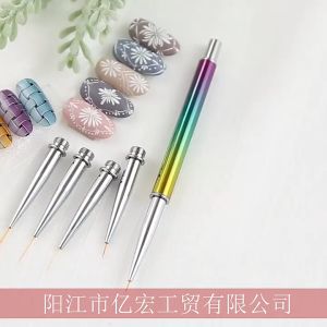 6Pcs/Set Brush Liner Drawing Nail Art Untuk Menggambar Nail Art Aksesories / Kuas Kuku Nail Art