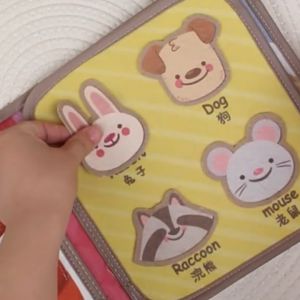 Ivorybaby Buku Busy Book Bayi Soft Book Velcro Velcro Lucu
