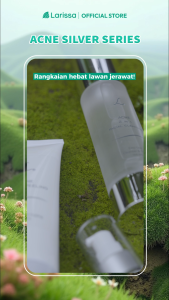 Larissa - Acne Silver Series (Pembersih Facial Wash Facial Toner 2in1 Facial Cleanser Peeling)