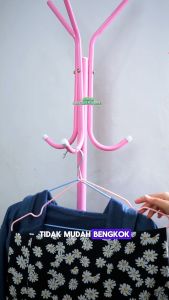 Sinda Gantungan Baju Stainlees Steel 10pcs Hanger Baju Dewasa Hanger Baju Anti Karat hanger baju Warna Pastel Gantungan Serbaguna