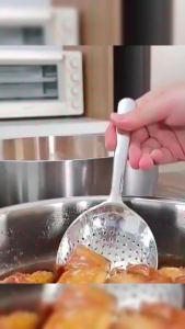 HB Large Stainless Steel Serving Spoon And Slotted Spoon Tableware Big Size Thick Kitchenware