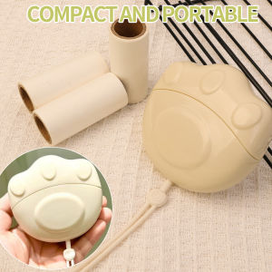 Cute Cat Paw Design Roller Hair Lint Remover Tearable Roll Paper Hair Sticky Cleaner Home Cleaning Tool For Clothes