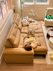 Italian Minimalist Smart Electric Sofa Top Layer Cowhide Living Room Designer Genuine Leather Sofa Home Furniture Couch