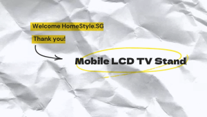 SG Stock 32‘’-72‘’inch Mobile LCD TV Stand Vertical TV Trolley Stand Adjustable Floor Standing TV Mobile Cart
