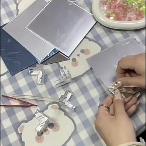 Bevavar Lampu Malam Cermin Tulip 20 Bunga LED Untuk Dekorasi Kamar DIY