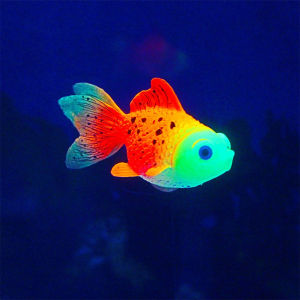Realistic Artificial Glowing Goldfish - Lifelike Moving Floating Aquarium Decor - Random Colors
