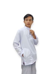 baju koko resleting tangan panjang