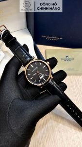 Đồng Hồ Nam Thuỵ Sỹ ROSSINI 5887G04D Chính Hãng Kính Sapphire Chống Trầy Dây Da Lịch Ngày Cao Cấp Fullbox