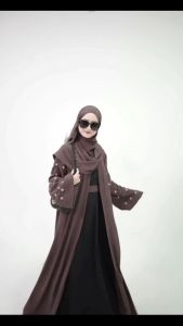 Jameela Abaya Mewah & Dress Kondangan Full Bordir Tangan Gamis Lebaran 2025