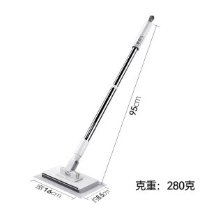 Mini Multi-Function Automatic Clamp Mop Cloth Flat Mop Home Use Hand-Free Wash Microfiber Cleaning Tool for Floor And Window