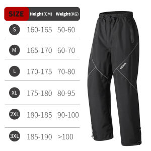 WOSAWE Rainproof Pants Motorcycle Rain Pants Outdoor Hiking Waterproof Breathable Fishing Pants Ultralight Portable Windproof