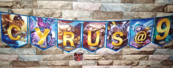MOBILE LEGENDS BANNER per LETTER | Lazada PH