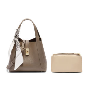 Belle | Genuine Leather Gift Tote Bucket Bag Handbag Shoulder Crossbody