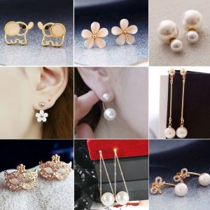 Elegant Long Pearl Earrings Fashionable Anti-allergy Womens Jewelry Personality Studs And Dangles Versatile Simple Style