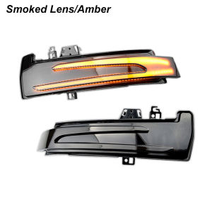 2pcs For Mercedes Benz W204 CLA A B C E S GLA GLK CLS Class W176 W212 Amber Turn Signal Side Mirror Light White Parking Lamp/DRL
