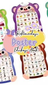 Poster Bersuara / Poster Bersuara Indonesia Inggris Edukasi Anak Belajar Design Lucu