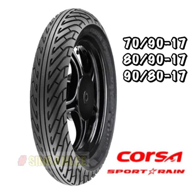 CORSA SPORT RAIN SR 70/90-17 80/90-17 90/80-17 TUBELESS TYRE TAYAR Y15ZR LC135 SRL RS150 LAGENDA EX5