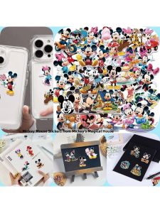 50pcs Mickey Mouse Stickers Cute Minnie Jumping Tiger Cartoon Graffiti Decals for Phone Case Stationery Fun Sealing Labels DIY Waterproof