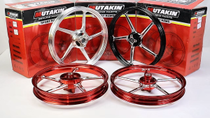 MUTAKIN 511 CNC Mags For RAIDER 150 CARB/ FI 1.6X1.85X17 Front 4 holes Disc Rear Disc 4 holes