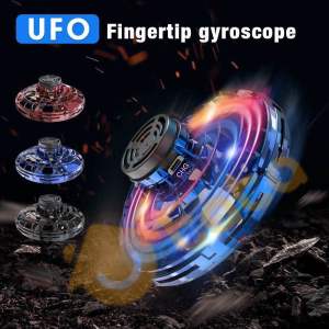 Đĩa bay UFO cảm ứng hồng ngoại đa chiều tự động bay về Đồ Chơi Con Quay Ma Thuật Có Đèn Led