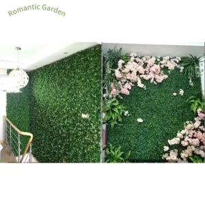 Stock Clearance Artificial Wall Grass Panel 25CM X 25CM Plastic Lawn Mat with Interlocking Connectors UV-Proof Weather-Resistant for Garden Fence Indoor Outdoor Aquarium Decoration