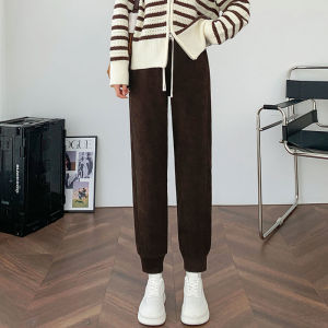 La Chebel White Duck down down Wadded Trousers Womens Winter Wear Thickened Warm-Keeping and Cold-Proof minus 40 Degrees Harbin Cotton Pants