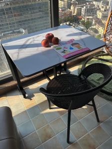 Folding Table Meja makan lipat 100x60CM / Meja lipat minimalis /Meja makan rumah/Meja lipat portable