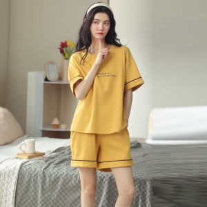 Bộ đồ ngủ nữ MiiOW Cat Face bằng cotton in họa tiết hoạt hình thoải mái và thoáng khí