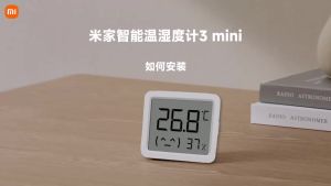 MIJIA Smart Temperature & Humidity Monitor 3miniExtra-Long Battery LifeCompact DesignHigh Precision SensorApp Control