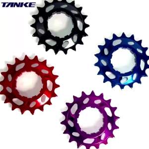 TANKE-Single Speed Flywheel Conversion Kit18TCassette CogMTB Road Bike Sprocket for Freewheel Chain7075 aluminum alloy CNC